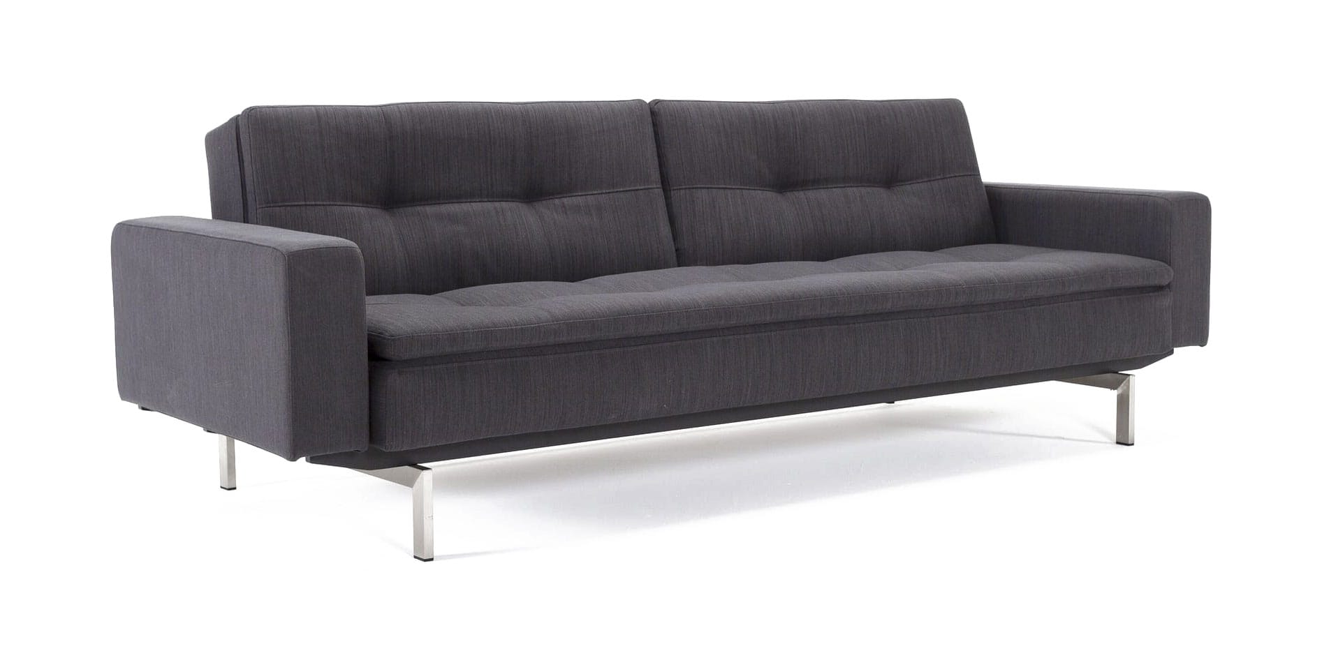 Dublexo Deluxe Sofa Bed w/Arms Elegance Anthracite Gray by Innovation