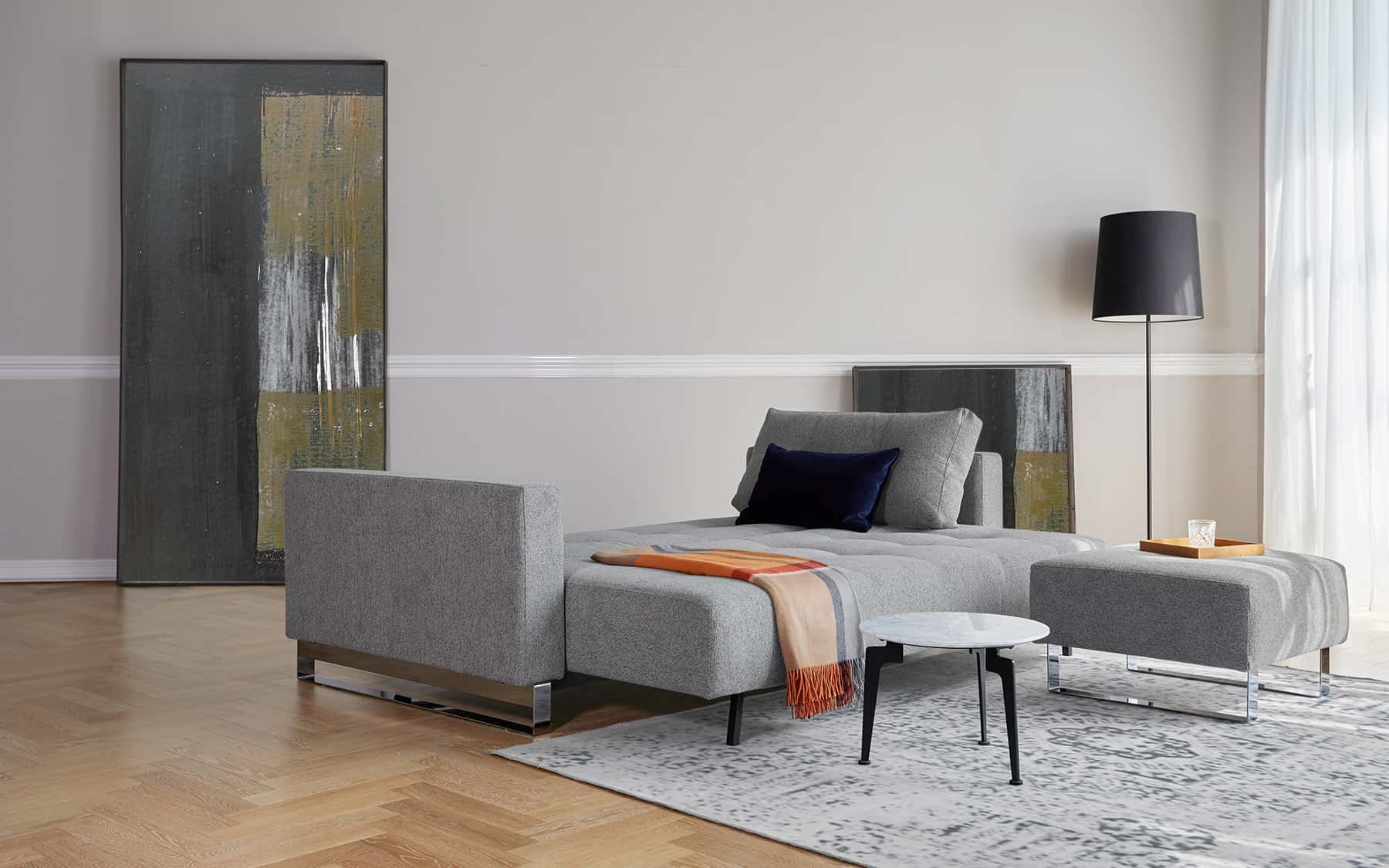 Cassius D.E.L. opened as a queen-size sleeper bed