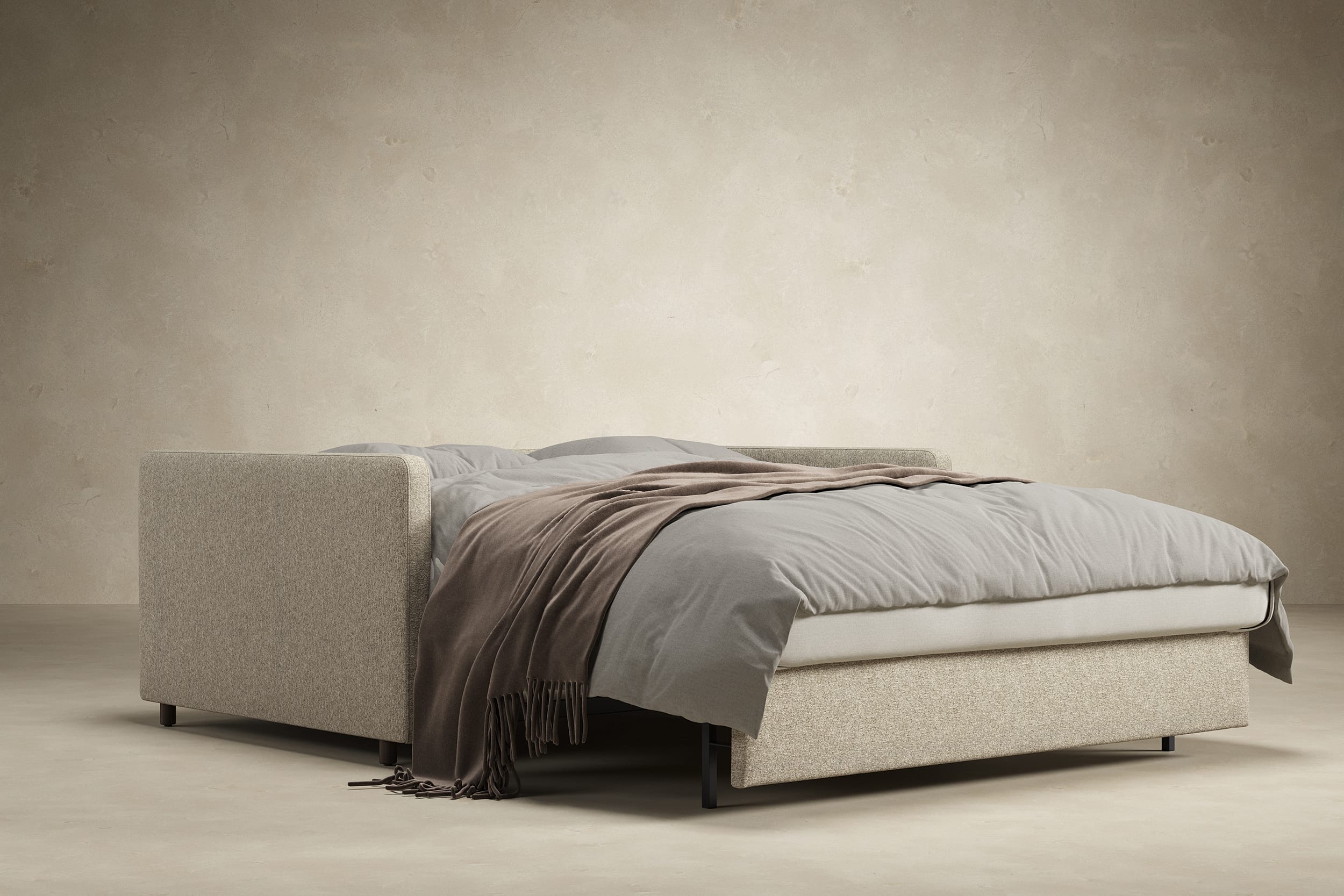 Neah sleeper sofa converting from sofa to bed