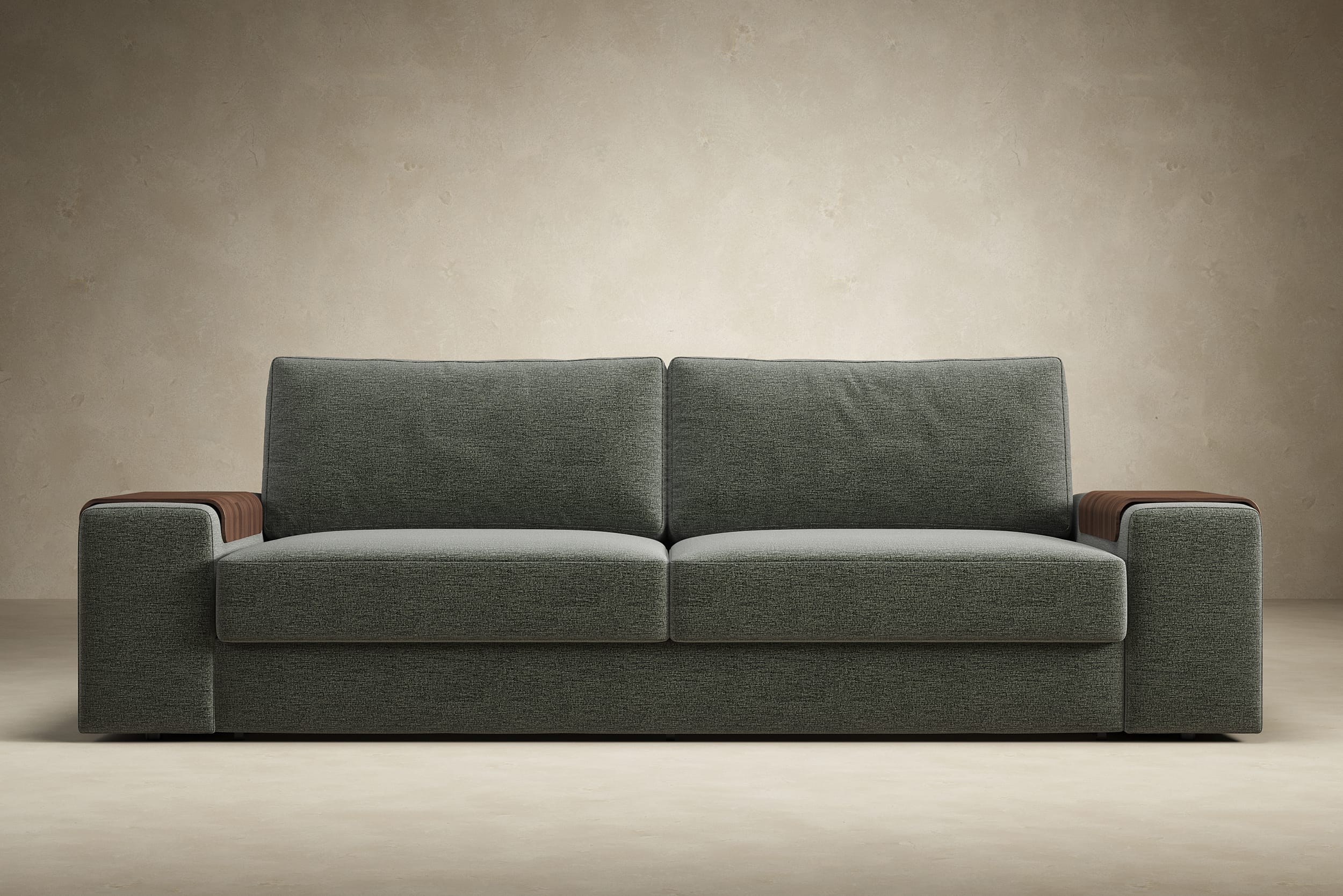 Vilander sleeper sofa with wide arms in sofa position