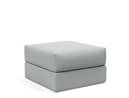 Cornila Ottoman Melange Light Gray by Innovation