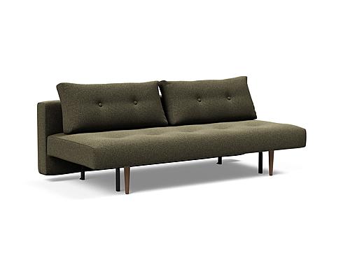 Recast Plus Sofa Bed (Full Size) Boucle Forest Green by Innovation