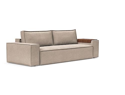 Newilla Wide Sofa Bed (Full Size) Adario Taupe by Innovation