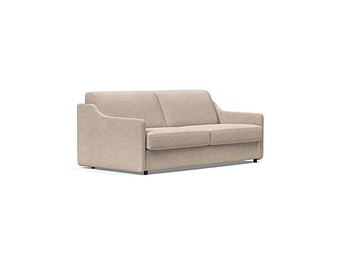 Carnell Sofa Bed w/Slope Arms (Queen Size) Adario Taupe by Innovation