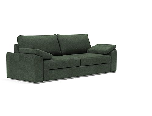 Vilander Sofa Bed w/Cushion Arms (Full Size) Avella Pine Green by Innovation