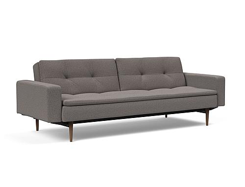 Dublexo Deluxe Sofa Bed w/Arms Mixed Dance Gray by Innovation