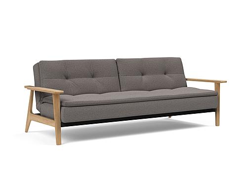 Dublexo Deluxe Sofa Bed w/Frej Arms Mixed Dance Gray by Innovation