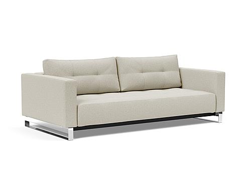 Cassius Deluxe Excess Sofa Bed (Queen Size) Mixed Dance Natural by Innovation